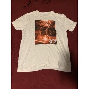 Nike Dri-Fit Kevin Durant KD35 Lightning Storm T-Shirt Mens XL White Basketball